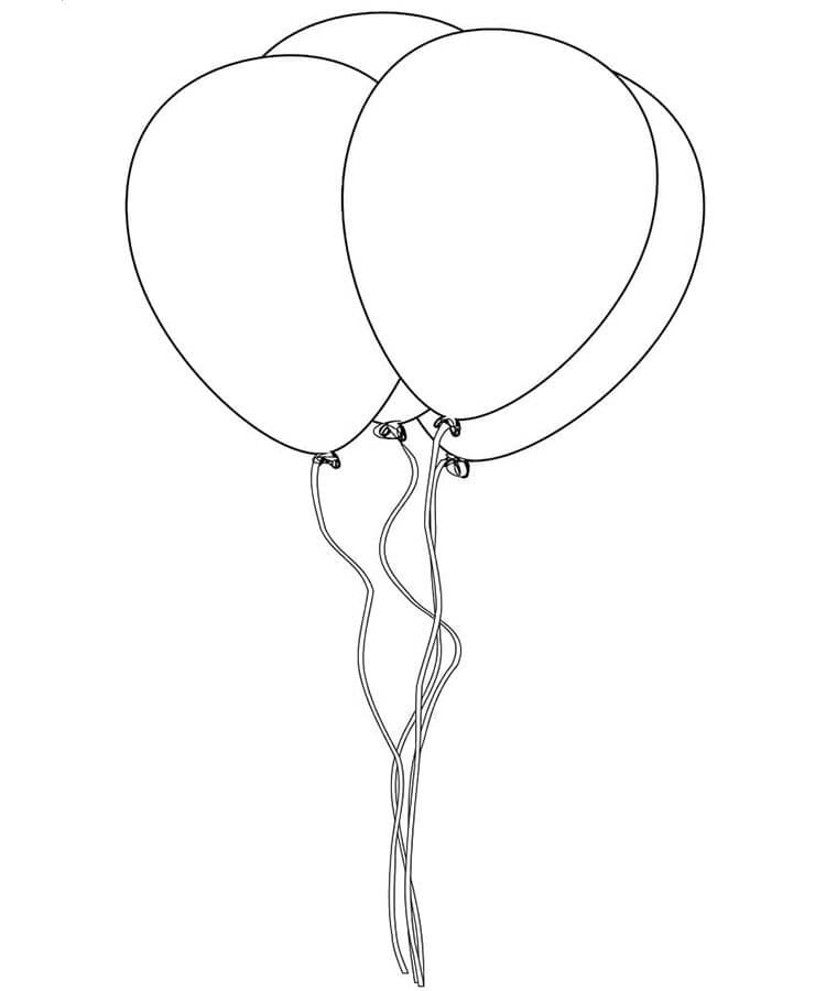 Balon (7) Boyama Sayfası