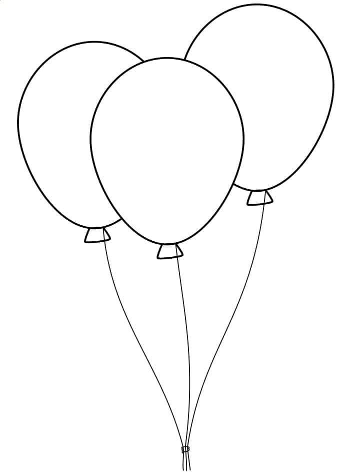 Balon (8) Boyama Sayfası