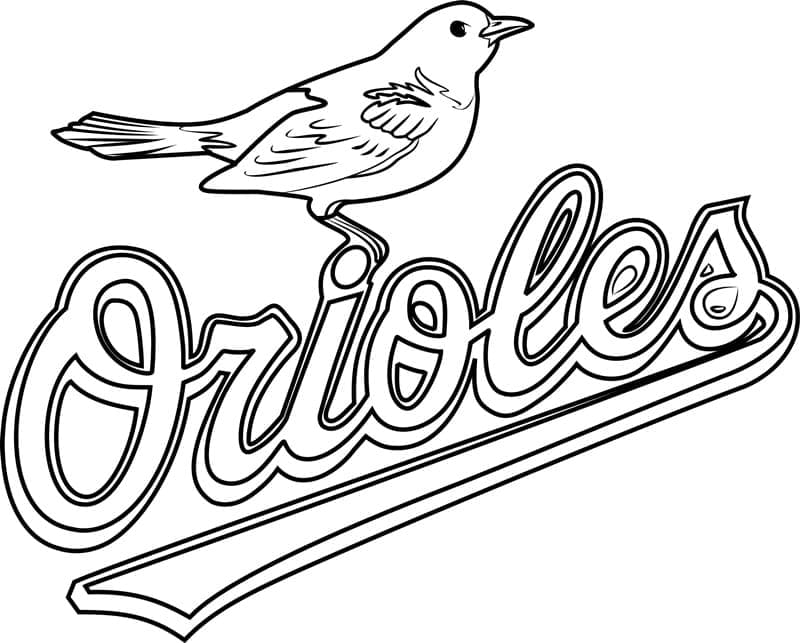 Baltimore Orioles Logo Boyama Sayfası