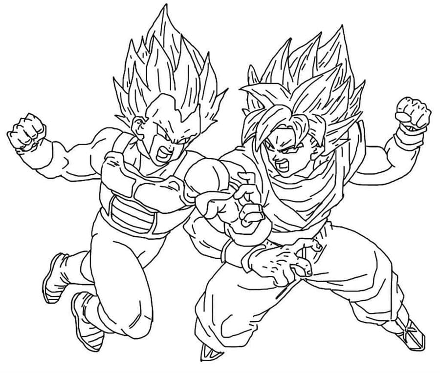 Basılabilir Son Goku Boyama Sayfası