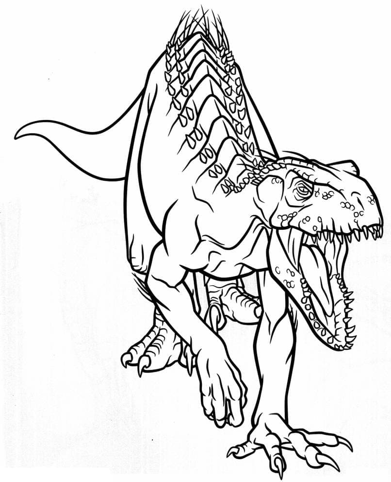 Bastırmalık Jurassic World Boyama Sayfası
