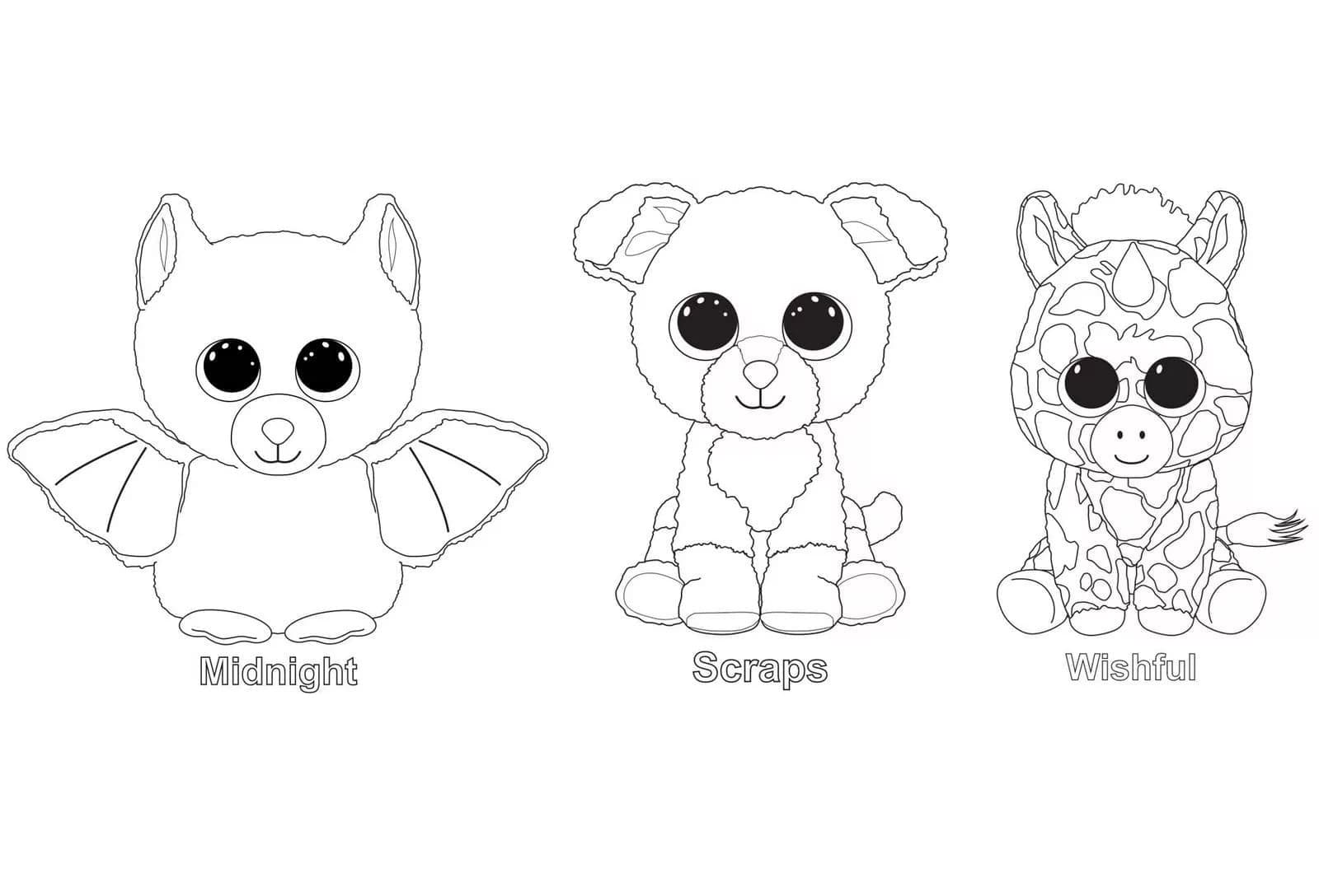 Beanie Boo (13) Boyama Sayfası