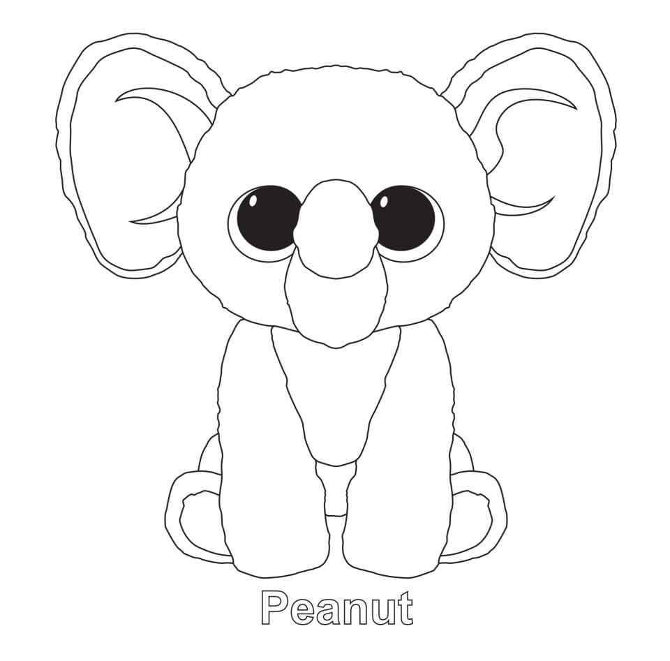 Beanie Boo bedava Boyama Sayfası