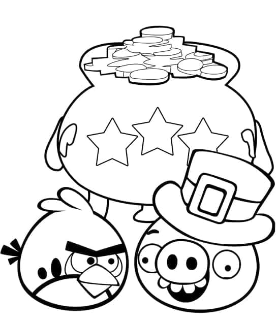 Bedava Angry Birds Görseli Boyama Sayfası