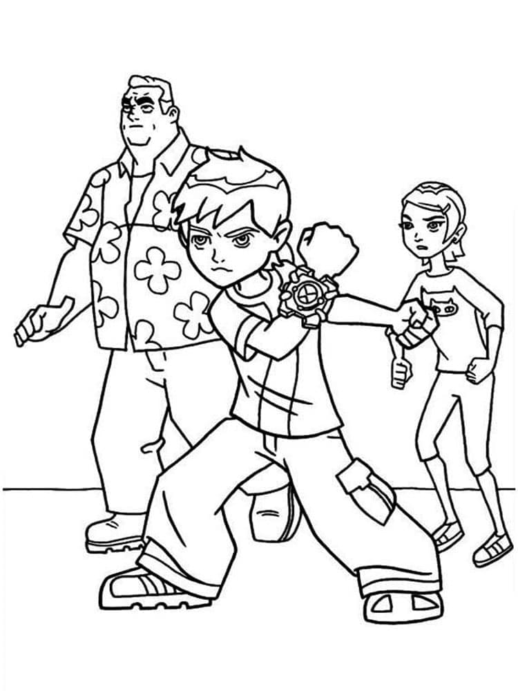 Bedava Ben 10 Boyama Sayfası