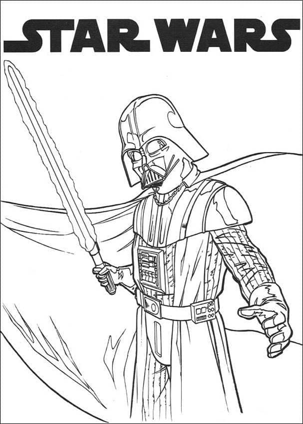 Bedava Darth Vader Boyama Sayfası