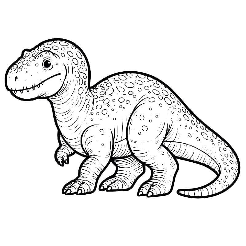 Bedava Dinozor Resmi Boyama Sayfası