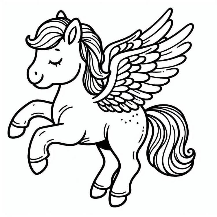 Bedava Pegasus Boyama Sayfası