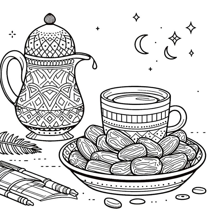 Bedava Ramazan Resmi Boyama Sayfası