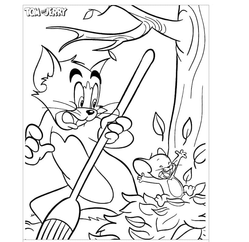 Bedava Tom ve Jerry Boyama Sayfası