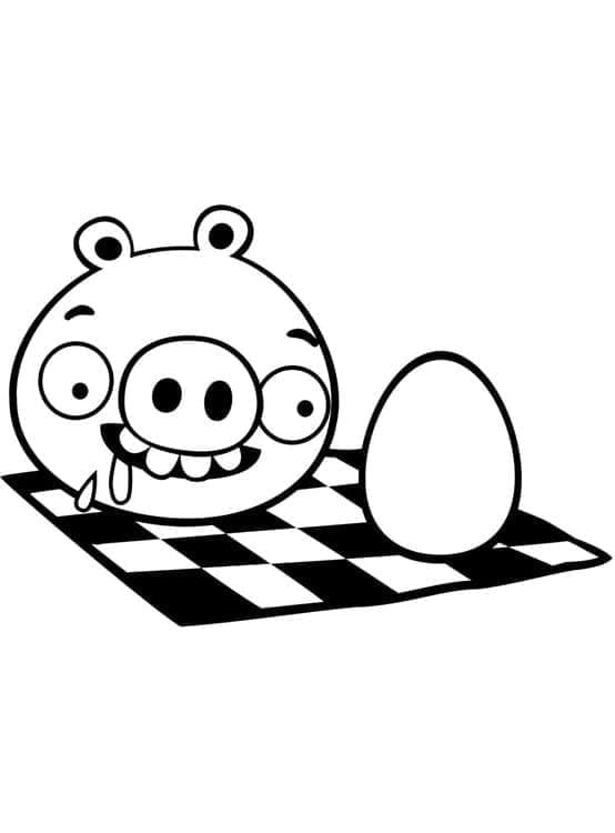 Bedava Yazdırılabilir Angry Birds Boyama Sayfası