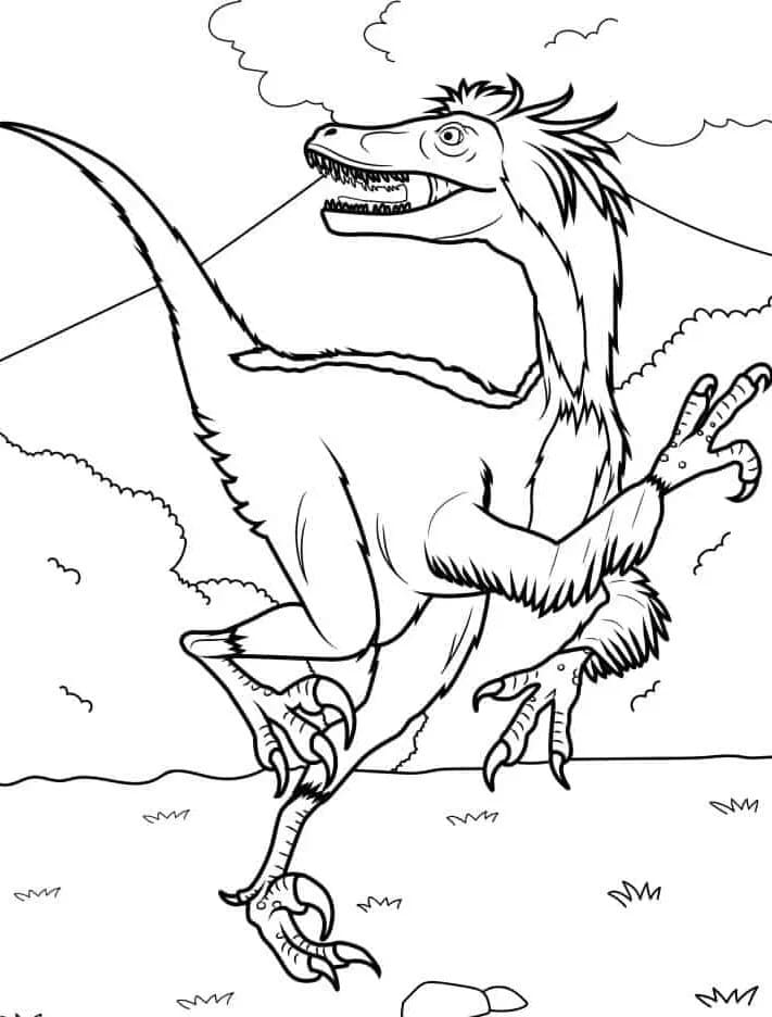 Bedava Yazdırılabilir Dinozor Boyama Sayfası