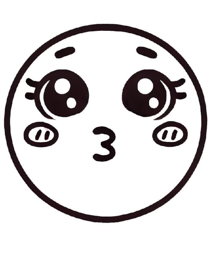 Bedava Yazdırılabilir Emoji Boyama Sayfası