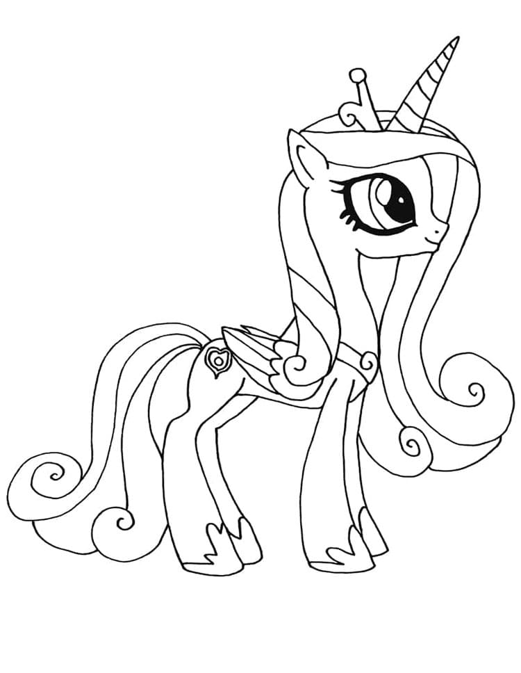 Bedava Yazdırılabilir My Little Pony Boyama Sayfası