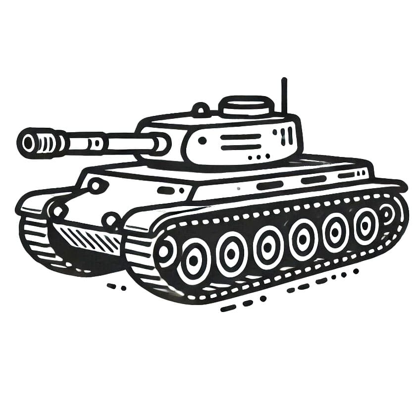 Bedava tank görseli Boyama Sayfası