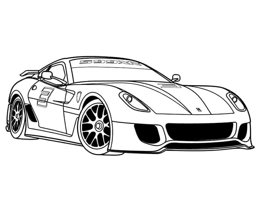 Bedelsiz Basılacak Ferrari Boyama Sayfası