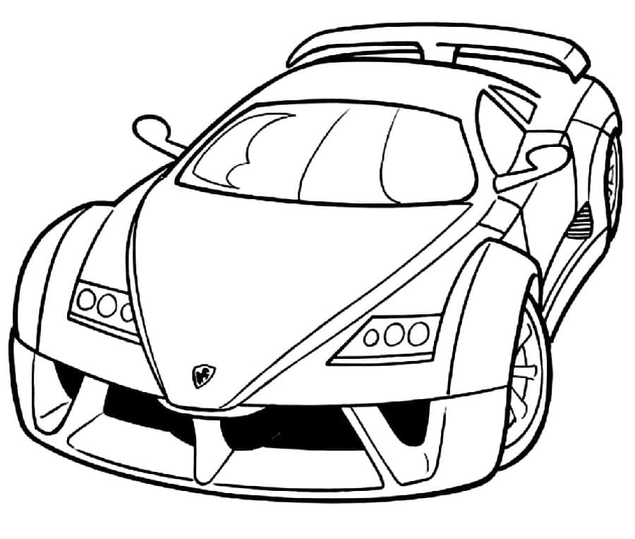 Bedelsiz Ferrari Basılabilir Boyama Sayfası
