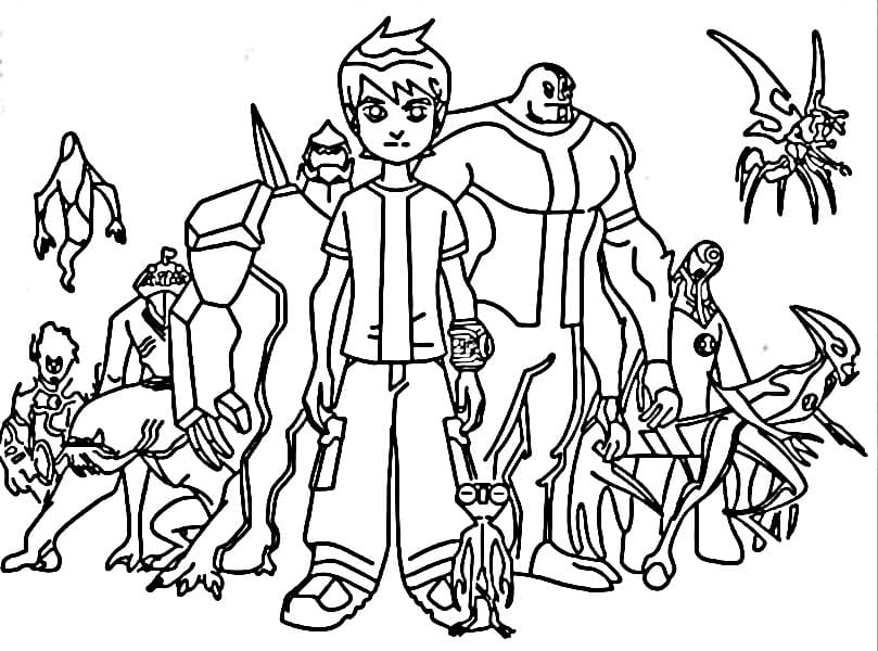 Ben 10 (17) Boyama Sayfası