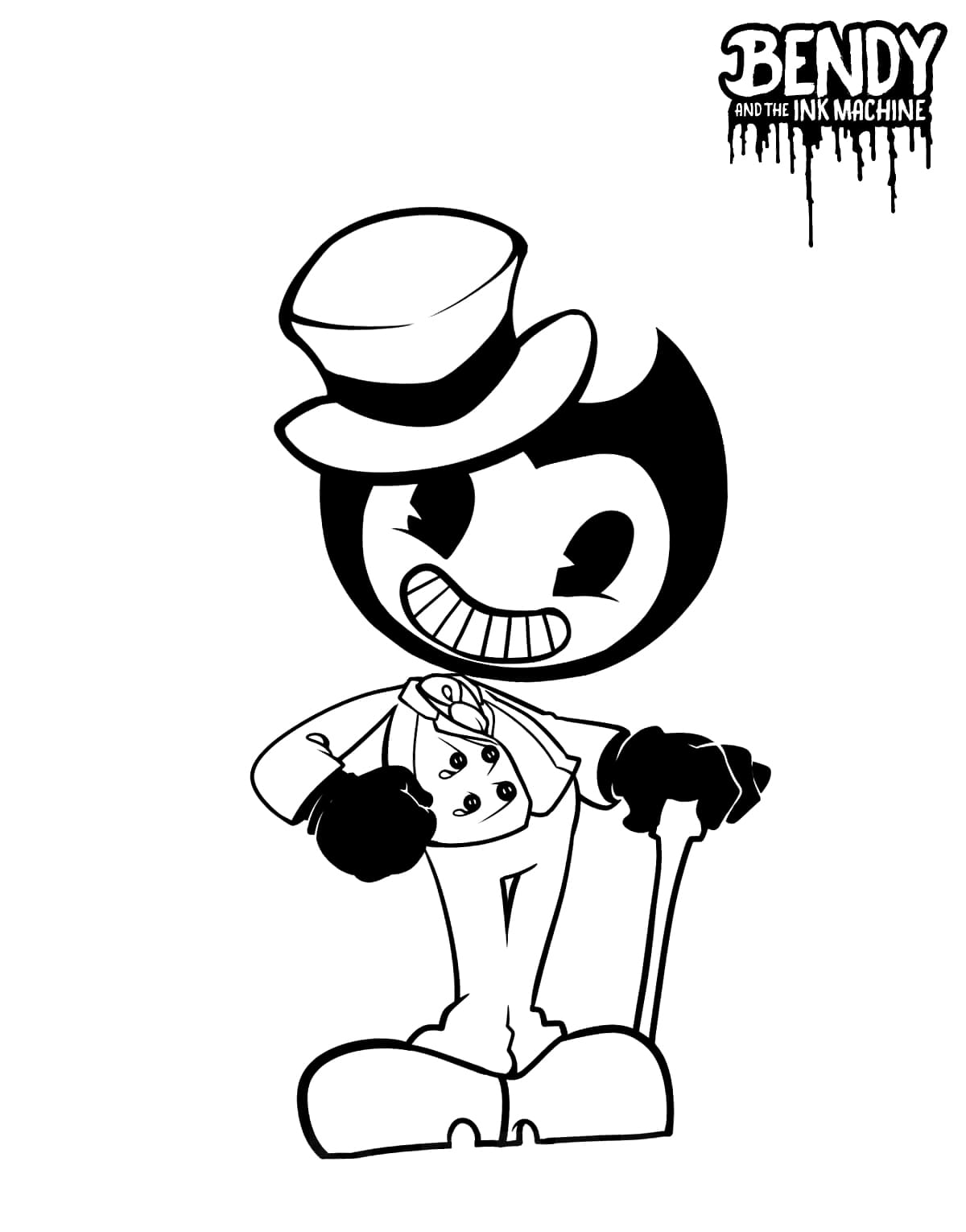 Bendy (12) Boyama Sayfası