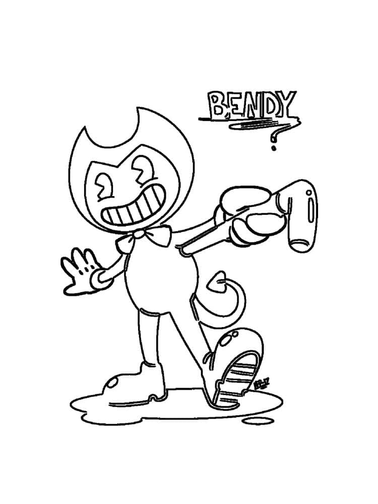 Bendy (2) Boyama Sayfası