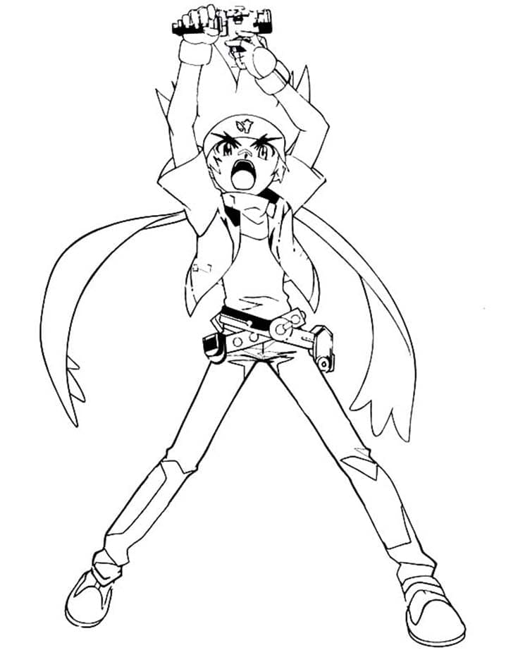 Beyblade (3) Boyama Sayfası