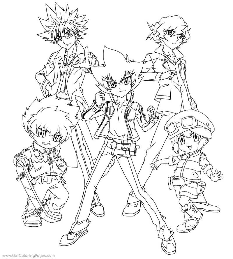 Beyblade Anime Boyama Sayfası