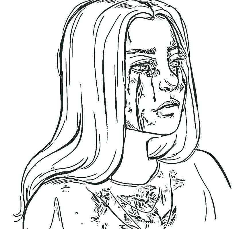 Billie Eilish Ücretsiz Boyama Sayfası