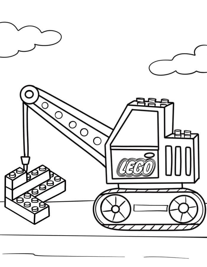 Bir Lego Boyama Sayfası