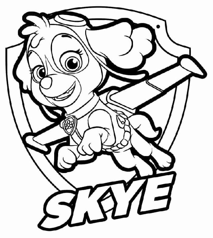 Bir sevimli Paw Patrol Boyama Sayfası