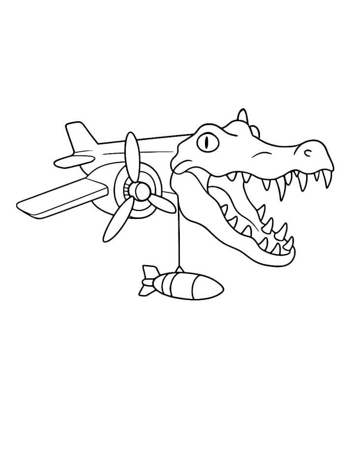 Bombardiro Crocodillo Boyama Sayfası