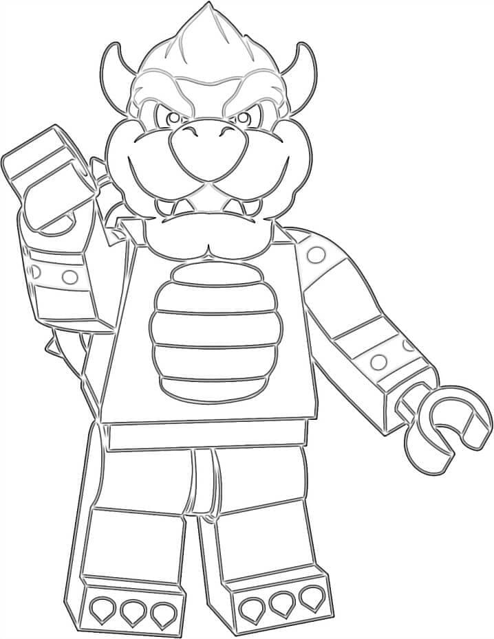 Bowser Çocuklar İçin Yazdırılabilir Boyama Sayfası