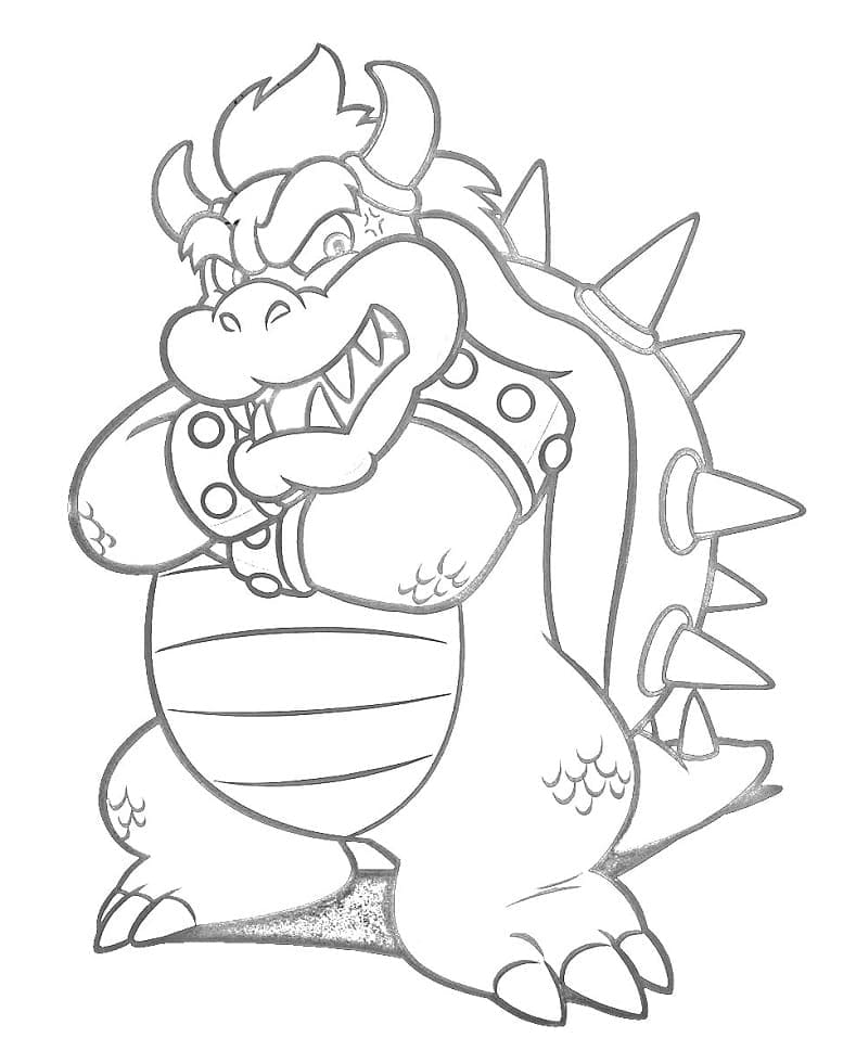 Bowser Ücretsiz Yazdırılabilir Boyama Sayfası