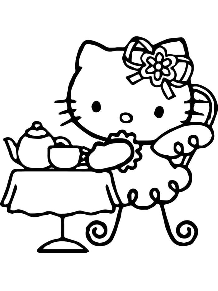 Boyama Hello Kitty Boyama Sayfası