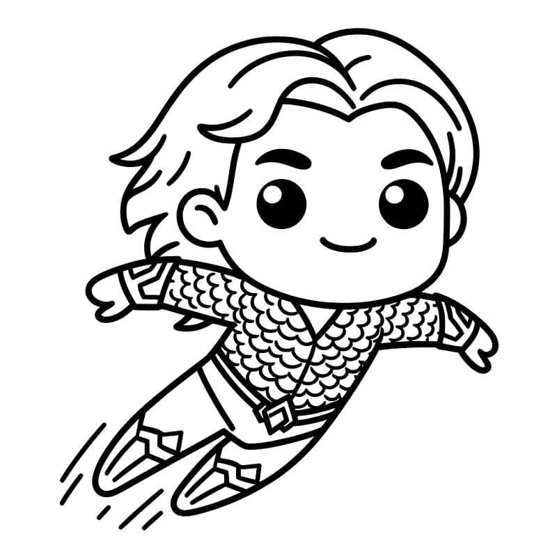 Boyamak İçin Aquaman Boyama Sayfası