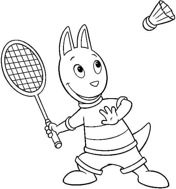 Boyanacak Badminton Boyama Sayfası