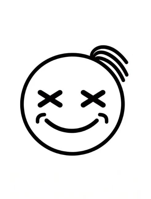 Boyanacak Emoji Boyama Sayfası