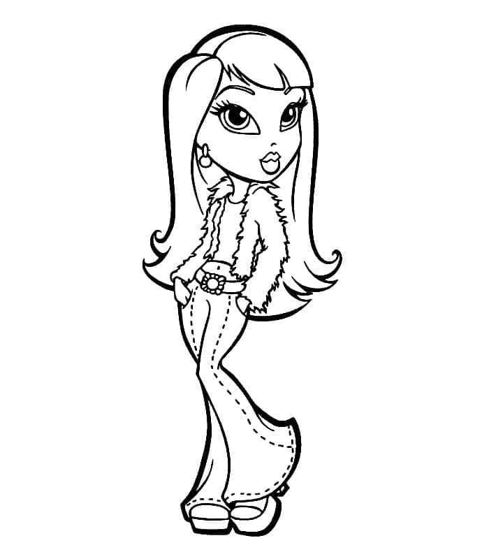 Bratz Bedava Baskı Boyama Sayfası