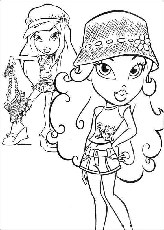 Bratz Çıktı için Uygun Boyama Sayfası