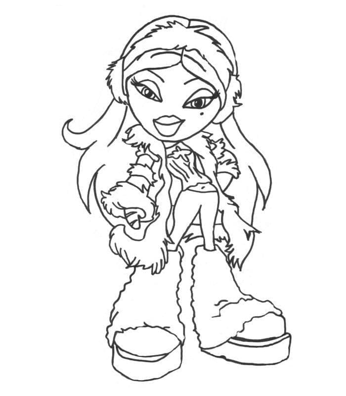 Bratz Parasız Boyama Sayfası