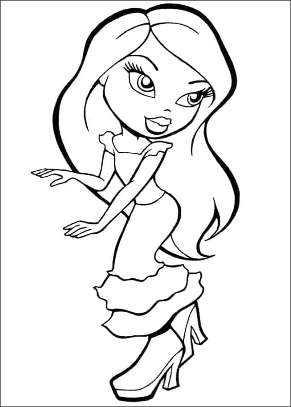 Bratz Renklendirme Boyama Sayfası