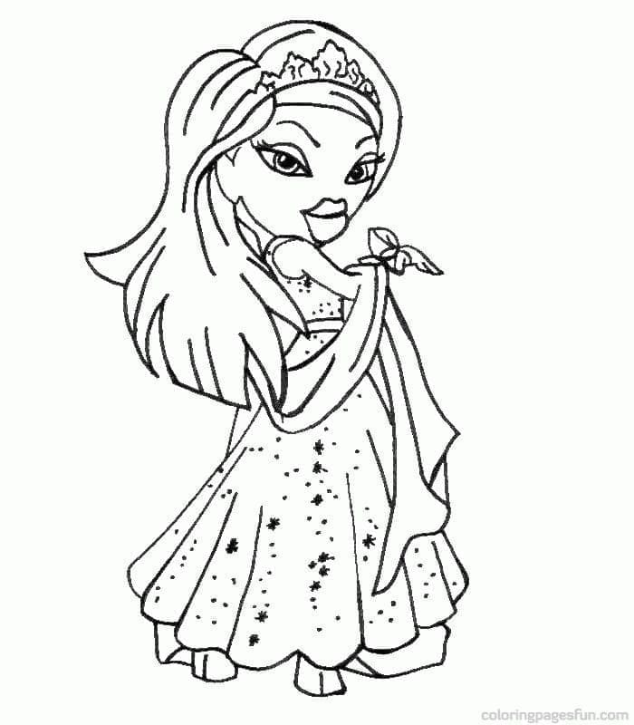 Bratz Ücretsiz Görsel Boyama Sayfası