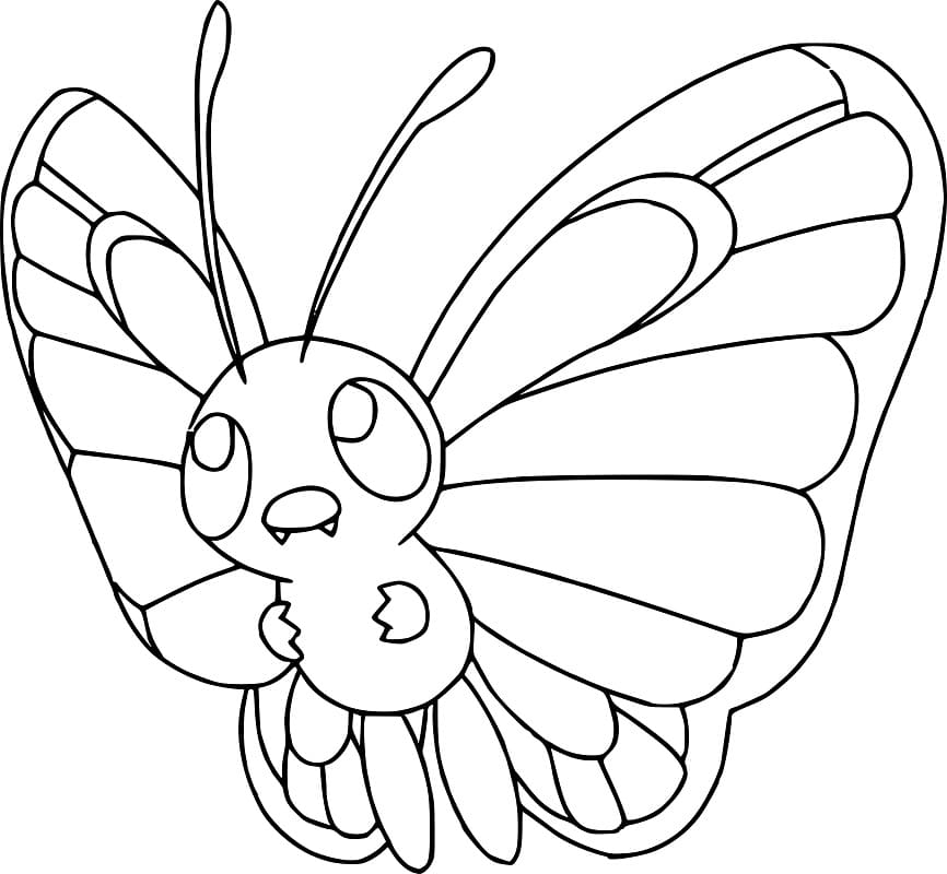 Butterfree Pokemon Boyama Sayfası