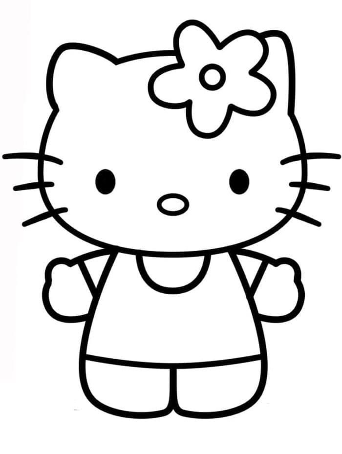 Büyüleyici Hello Kitty Boyama Sayfası