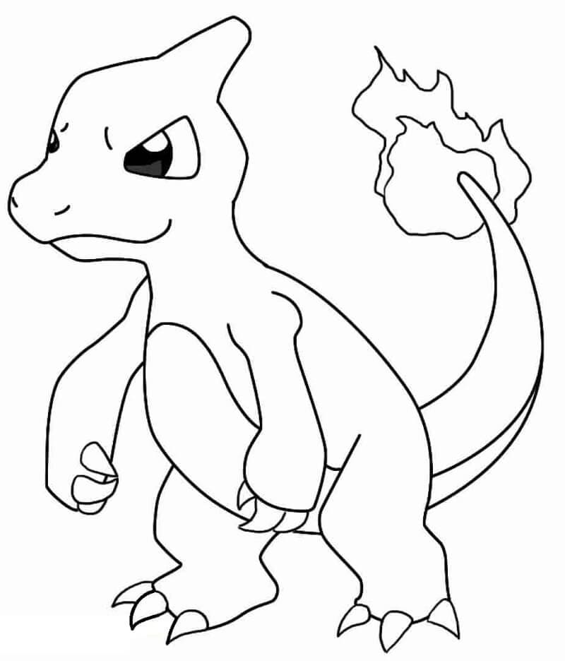 Charmeleon Pokemon Boyama Sayfası