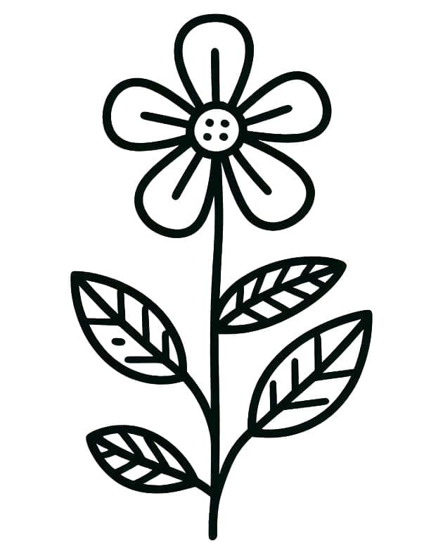 Çiçek (17) Boyama Sayfası