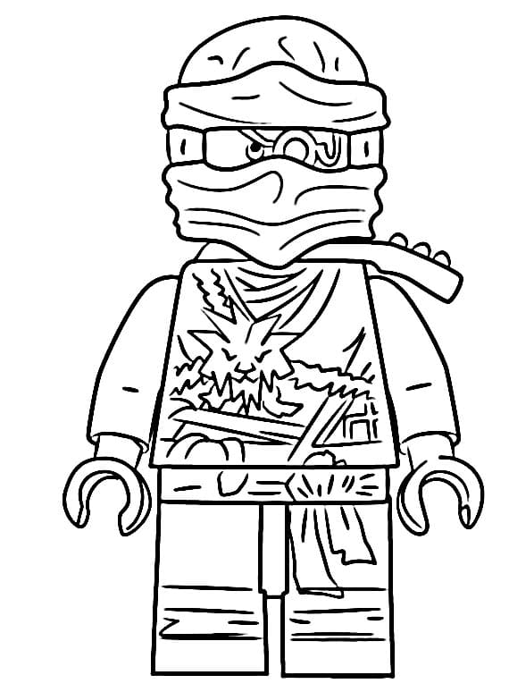 Çizgi Film Lego Ninjago Boyama Sayfası