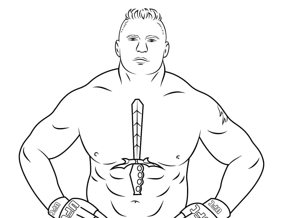 Çocuklar İçin Bedava WWE Boyama Sayfası