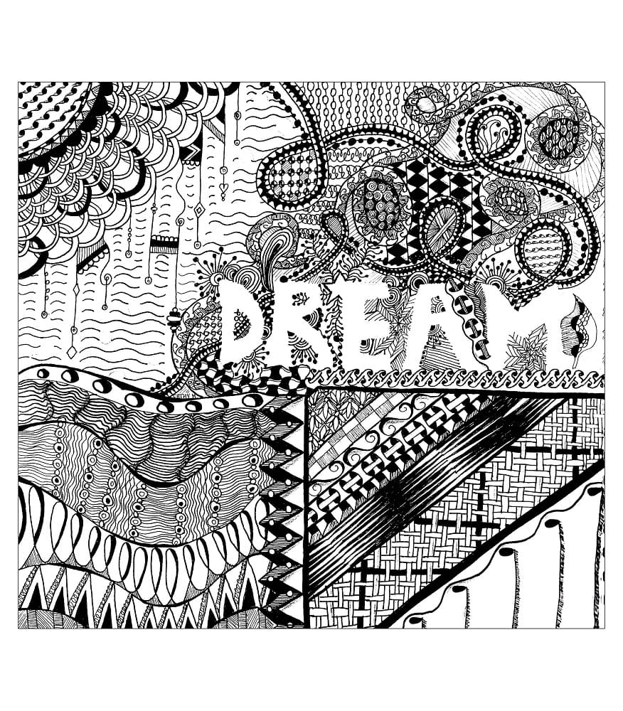 Çocuklar İçin Bedava Zentangle Boyama Sayfası