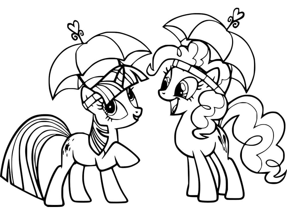 Çocuklar İçin Ücretsiz My Little Pony Boyama Sayfası