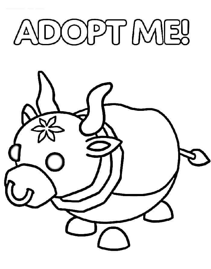 Çocuklar İçin Yazdırılabilir Adopt Me Resmi Boyama Sayfası